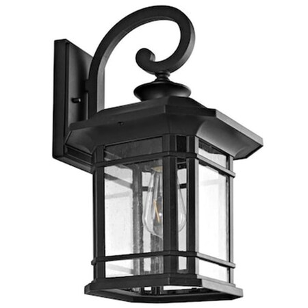 Safavieh Cendra Outdoor Wall Lantern, Clear & Black PLT4011A